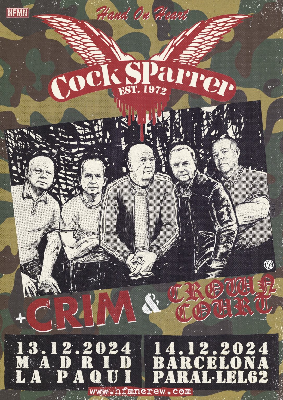 Cock Sparrer + CRIM + Crown Court